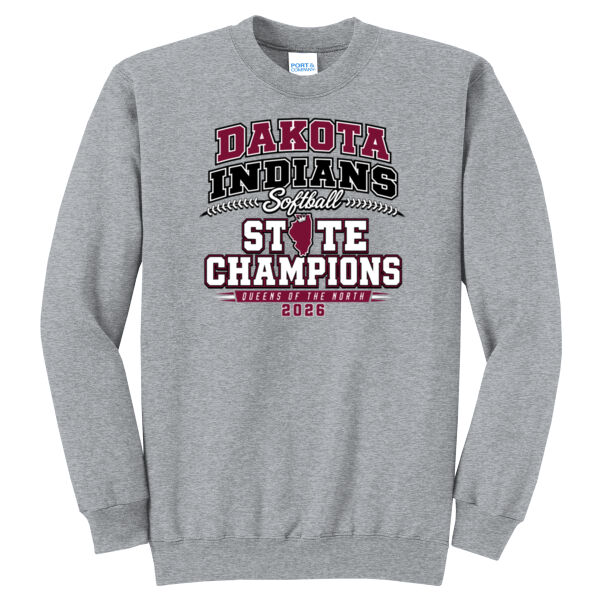 Dakota Softball State Champions 2026 - Core Fleece Crewneck Sweatshirt Thumbnail