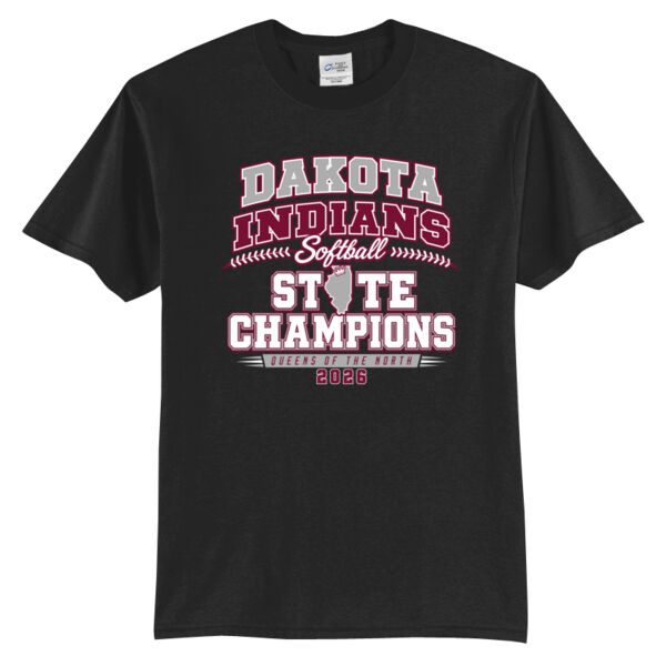 Dakota Softball State Champions 2026 - Tall Core Blend Tee Thumbnail